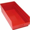 Containers & Organizers * | Plastic Nesting Storage Shelf Bin Qsb216 11-1/8"W X 23-5/8"D X 6"H Red Pkg Qty 6