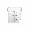 Containers & Organizers * | Cambro 6Sfscw135 Square Food Container, 6 Quart, 8-3/8" X 8-3/8" X 7-1/4", Clear Pkg Qty 6