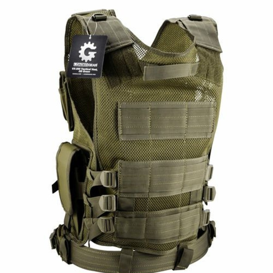 Containers & Organizers * | Barska Loaded Gear Vx-200 Tactical Right Hand Vest Bi12332 Od Green