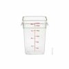 Containers & Organizers * | Cambro 22Sfscw135 Camsquare Food Container, W/Handles, 22 Qt., 11-1/4 12-1/4 15-3/4, Clear Pkg Qty 6