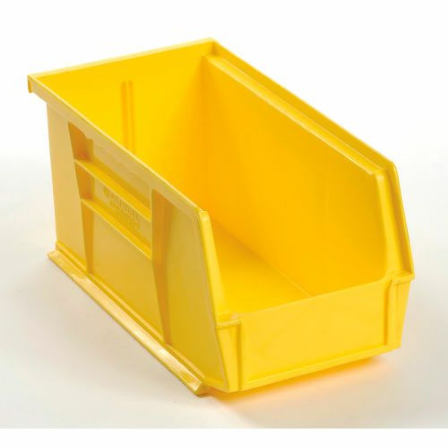 Containers & Organizers * | Global Industrial Plastic Stack & Hang Bin, 5-1/2"W X 10-7/8"D X 5"H, Yellow Pkg Qty 12