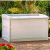 Containers & Organizers * | Suncast Light Taupe Deck Box With Seat, 50 Gallon Capacity