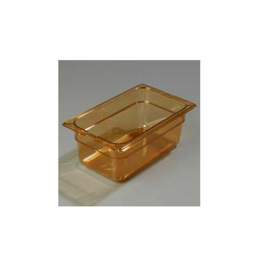 Containers & Organizers * | Carlisle 1046213 Topnotch One-Third Size Pan 12-3/4" X 7", Amber, 6" Deep Pkg Qty 6