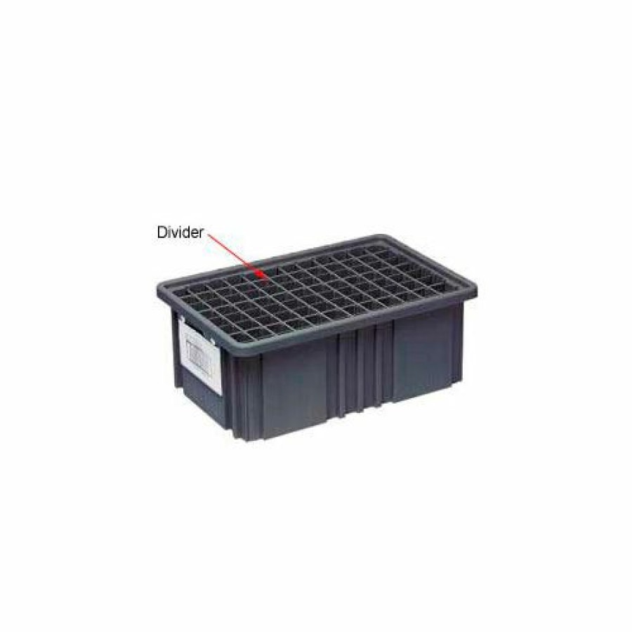 Containers & Organizers * | Quantum Storage Systems Quantum Conductive Dividable Grid Container Short Divider Ds92060Co, Sold Pack Of 6