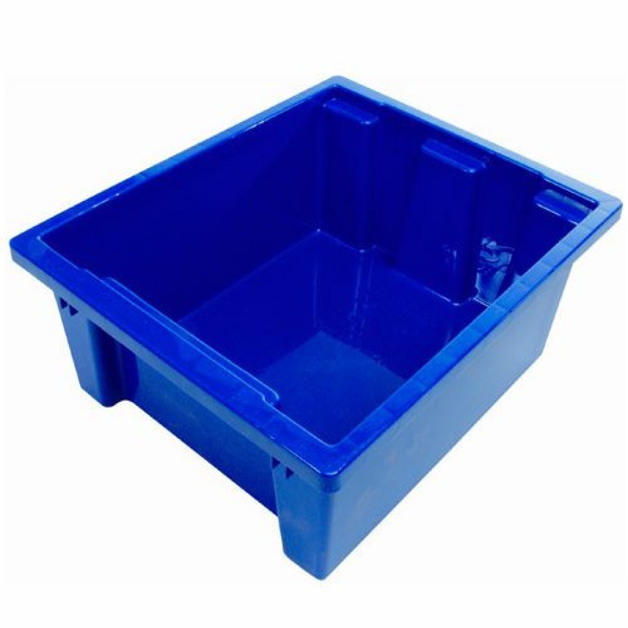 Containers & Organizers * | Balt Tubs-9 Plastic Tubs Set Of 9 (Mixed Red & Blue)