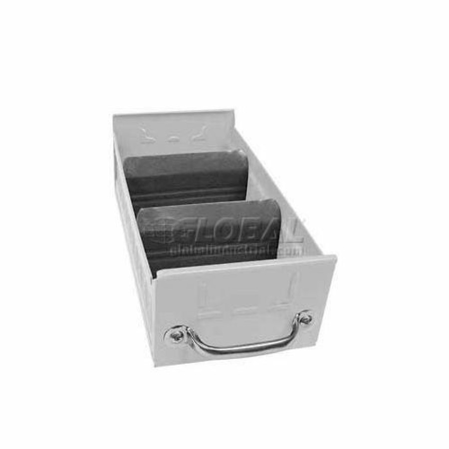 Containers & Organizers * | Equipto Individual Metal Shelf Drawer, 5-5/8"W X 11"D X 3-1/8"H, Smooth Reflective White