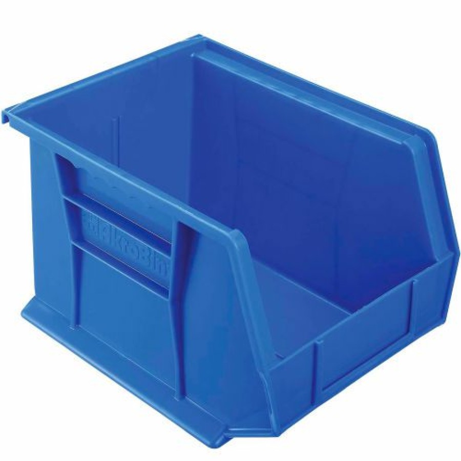 Containers & Organizers * | Akro-Mils Akrobin Plastic Stack & Hang Bin, 8-1/4"W X 10-3/4"D X 7"H, Blue Pkg Qty 6