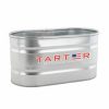 Containers & Organizers * | Tarter Farm & Ranch Tarter Galvanized Stock Tank 70 Gallon, 70-1/2 To 73-1/2"L X 10-1/2 To 13-1/2"W X 24"H