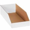 Containers & Organizers * | Global Industrial Open Top Corrugated Bin Boxes, 8"Wx18"Dx4-1/2"H, White Pkg Qty 50