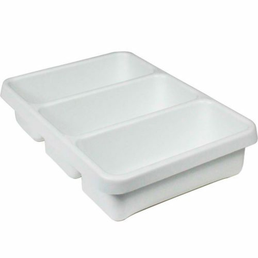 Containers & Organizers * | Trippnt 3-Pocket Drawer Organizer Plastic Tray, 14"W X 10"D X 3"H