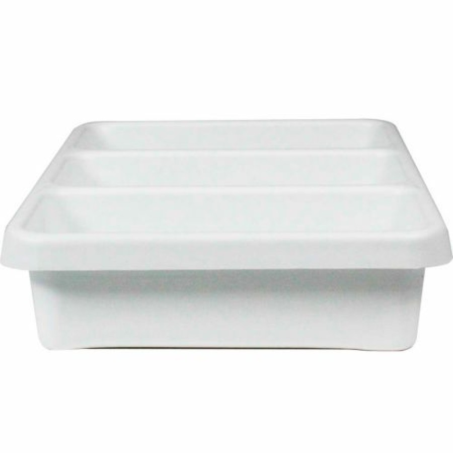 Containers & Organizers * | Trippnt 3-Pocket Drawer Organizer Plastic Tray, 14"W X 10"D X 3"H