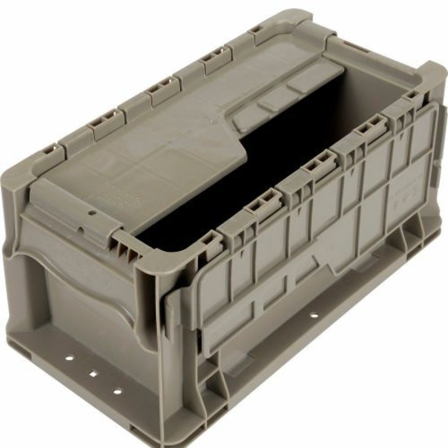 Containers & Organizers * | Global Industrial Stackable Straight Wall Container, Solid, 13-1/2"Lx7-3/8"Wx6-3/4"H, Gray