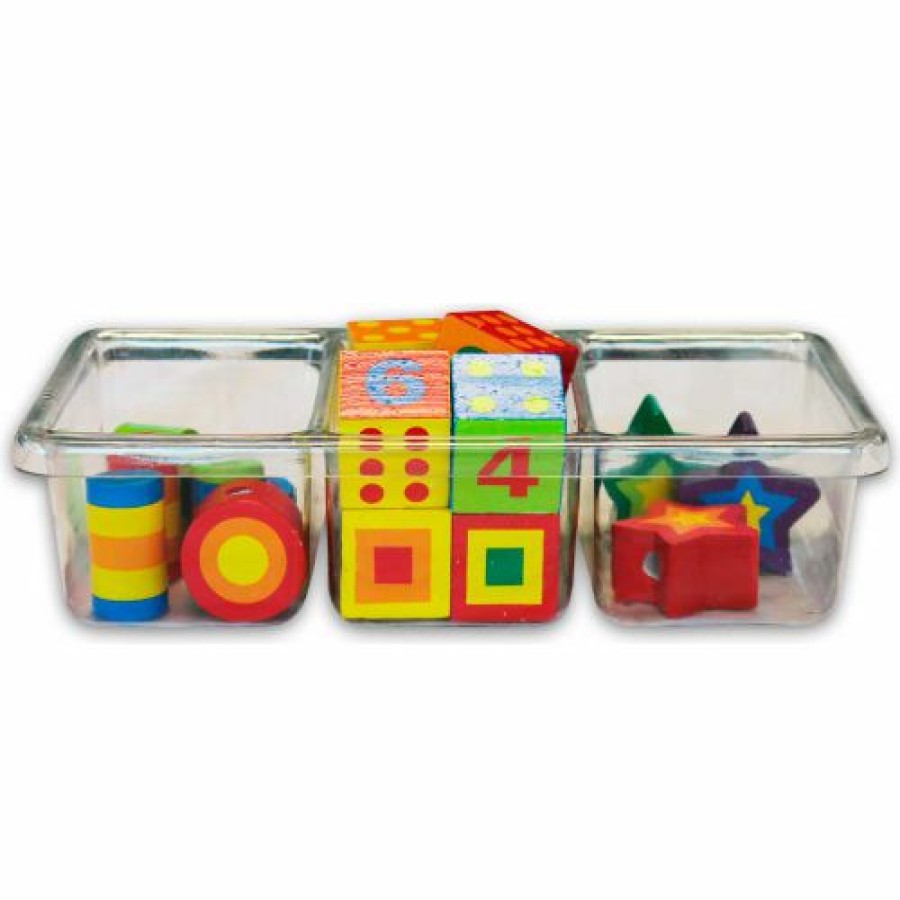 Containers & Organizers * | Shirley K'S 3 Compartment Tray Green Pt152 10-1/2"L X 5-1/2"W X 2-1/2"H Pkg Qty 5