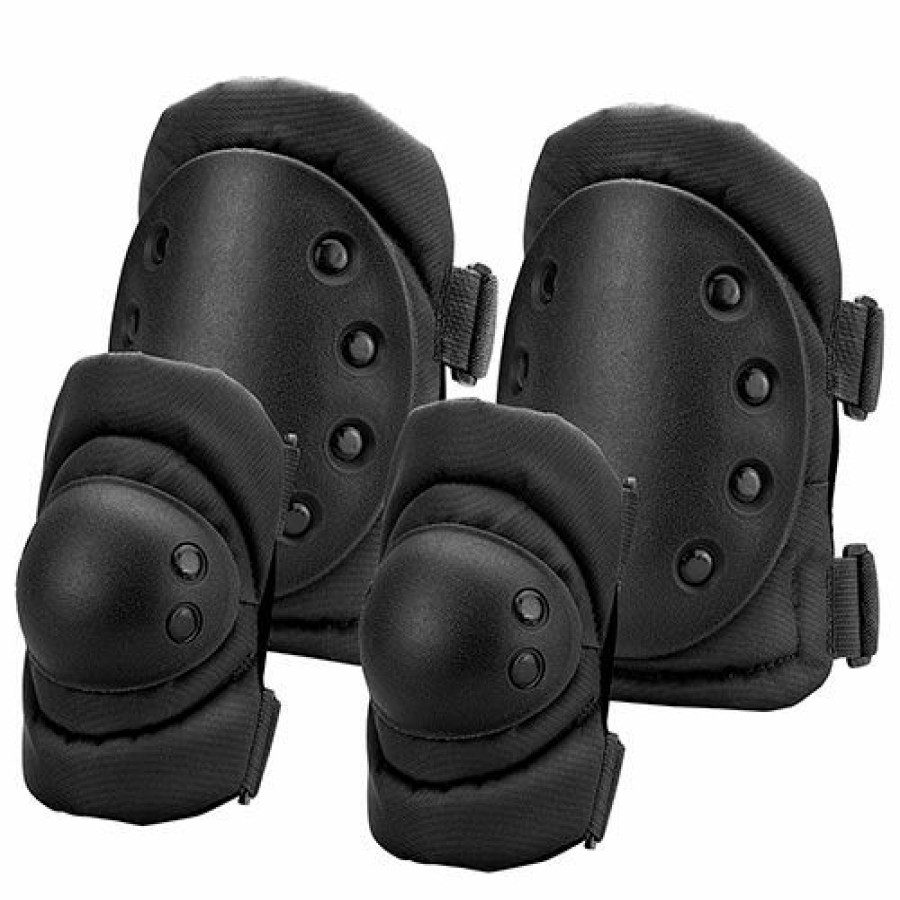 Containers & Organizers * | Barska Loaded Gear Cx-400 Elbow And Knee Pads Bi12250 Black