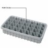 Containers & Organizers * | Dandux Width Divider 50P0004047 For Dividable Nesting Box 50P1805050, Gray Pkg Qty 6