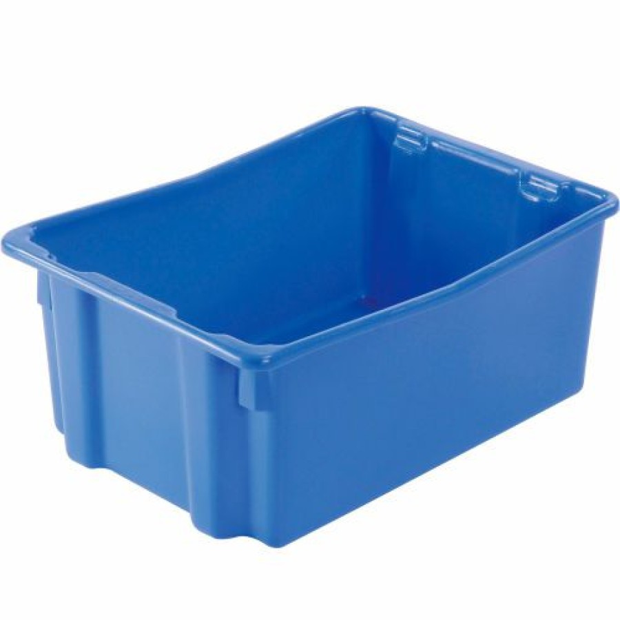 Containers & Organizers * | Lewisbins Sn2618-10 Polyethylene Container 26"L X 18-3/4"W X 10"H, Blue Pkg Qty 5