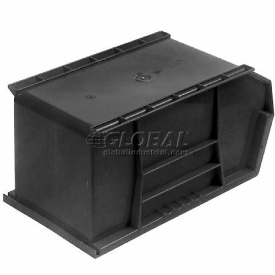 Containers & Organizers * | Plastic Stack & Hang Bin, 8-1/4"W X 18"D X 9"H, Black Pkg Qty 6