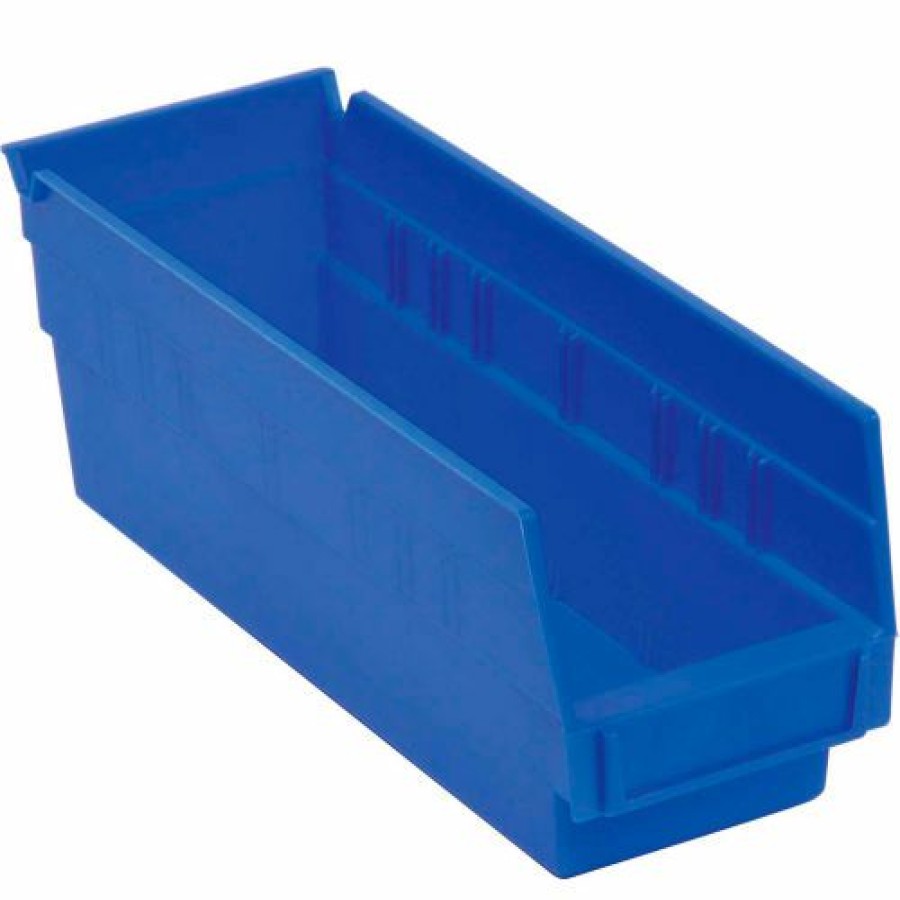 Containers & Organizers * | Akro-Mils Plastic Nesting Storage Shelf Bin 30124 4-1/8"W X 23-5/8"D X 4"H Blue Pkg Qty 12