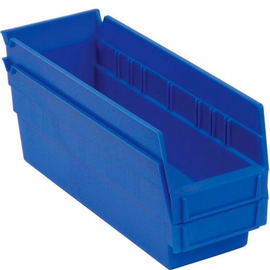 Containers & Organizers * | Akro-Mils Plastic Nesting Storage Shelf Bin 30124 4-1/8"W X 23-5/8"D X 4"H Blue Pkg Qty 12