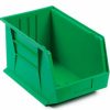 Containers & Organizers * | Plastic Stack & Hang Bin, 11"W X 16"D X 8"H, Green Pkg Qty 4