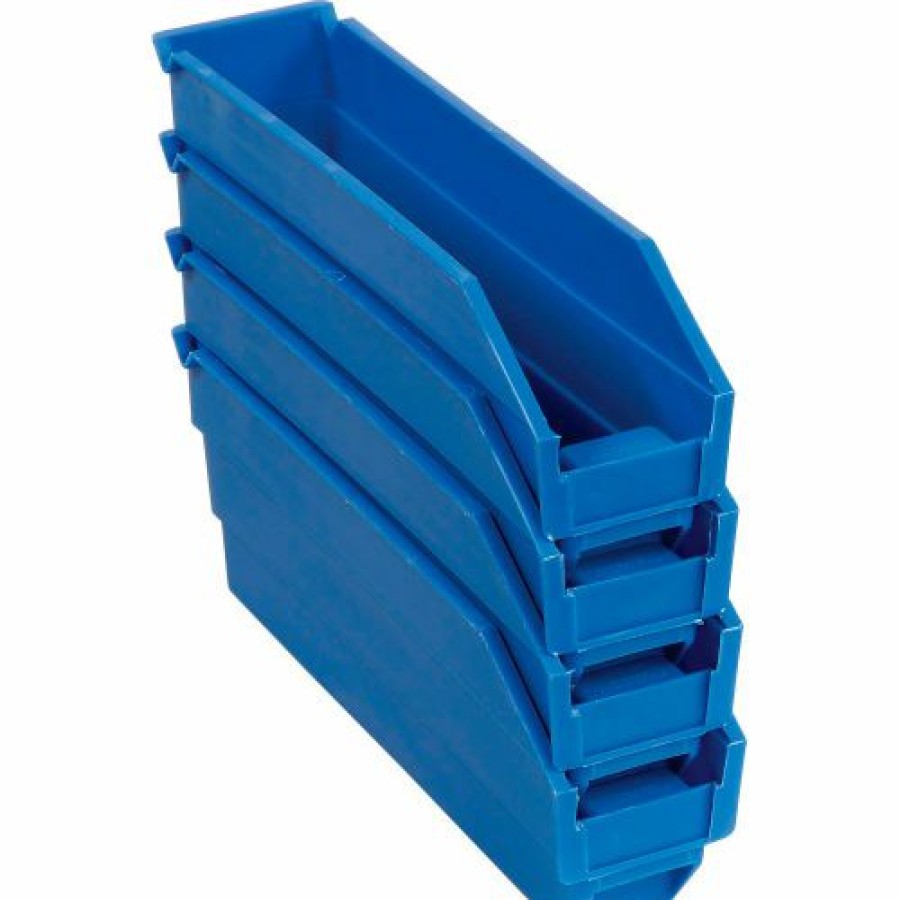 Containers & Organizers * | Global Industrial Plastic Nesting Storage Shelf Bin 2-3/4"W X 11-5/8"D X 4"H Blue Pkg Qty 24