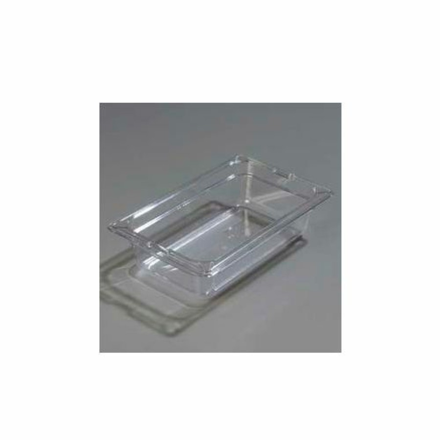 Containers & Organizers * | Carlisle 1028007 Topnotch One-Quarter Size Food Pan 10-1/4" X 6-3/8", Clear Pkg Qty 6