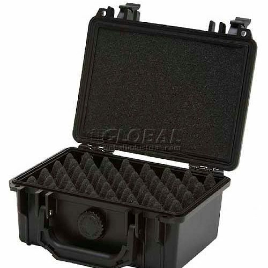 Containers & Organizers * | Tz Case Cape Buffalo Waterproof Utility Cases, Small Case, 8-1/2"L X 6-1/2"W X 3"H, Black