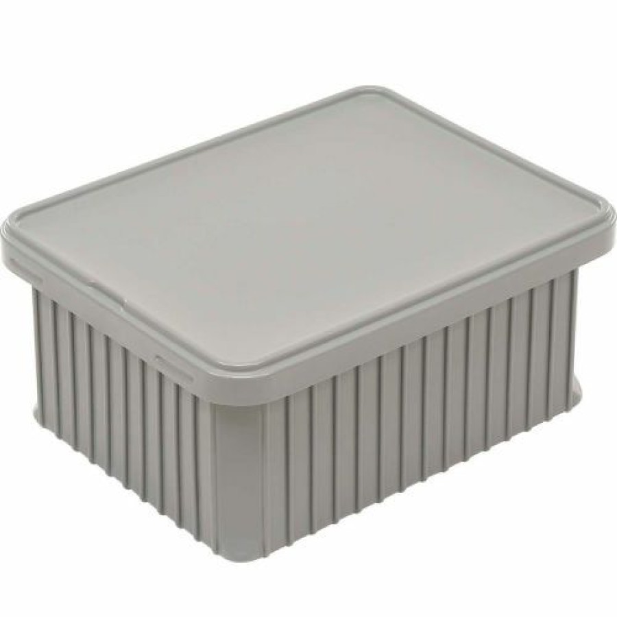 Containers & Organizers * | Dandux Dividable Stackable Plastic Box 50P0114090 22-1/2"L X 17-1/2"W X 9"H, Gray