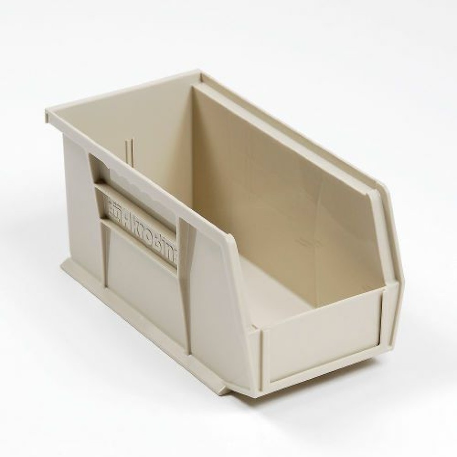 Containers & Organizers * | Akro-Mils Akrobin Plastic Stack & Hang Bin, 5-1/2"W X 10-7/8"D X 5"H, Stone Pkg Qty 12