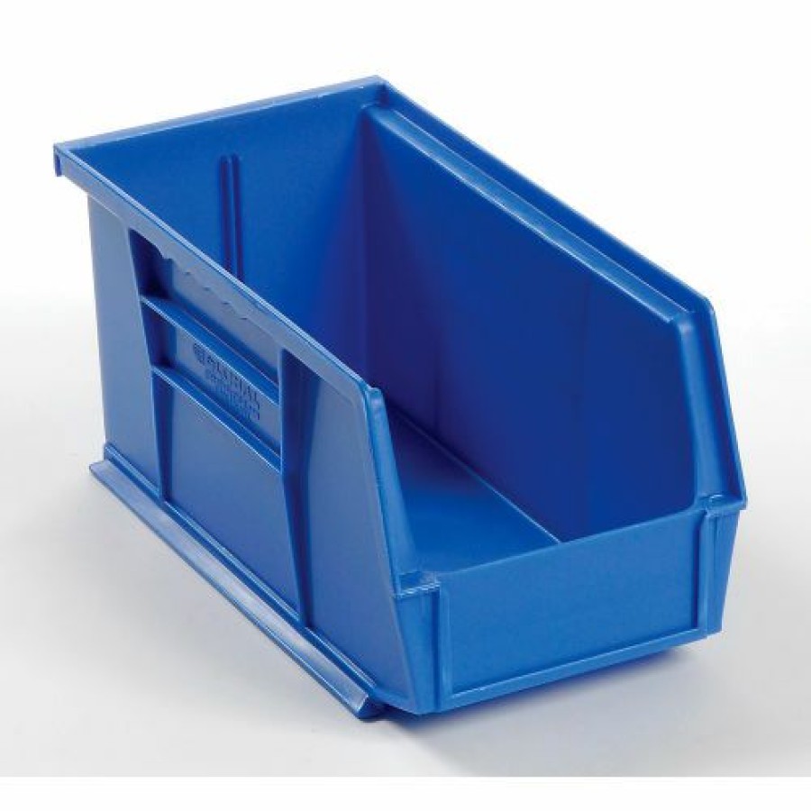 Containers & Organizers * | Global Industrial Plastic Stack & Hang Bin (24) 5-1/2"X10-7/8 5" & (24) 4-1/8"X5-3/8"X3", Blue