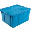 Containers & Organizers * | Global Industrial Plastic Attached Lid Shipping & Storage Container 23-3/4 19-1/4 12-1/2 Blue