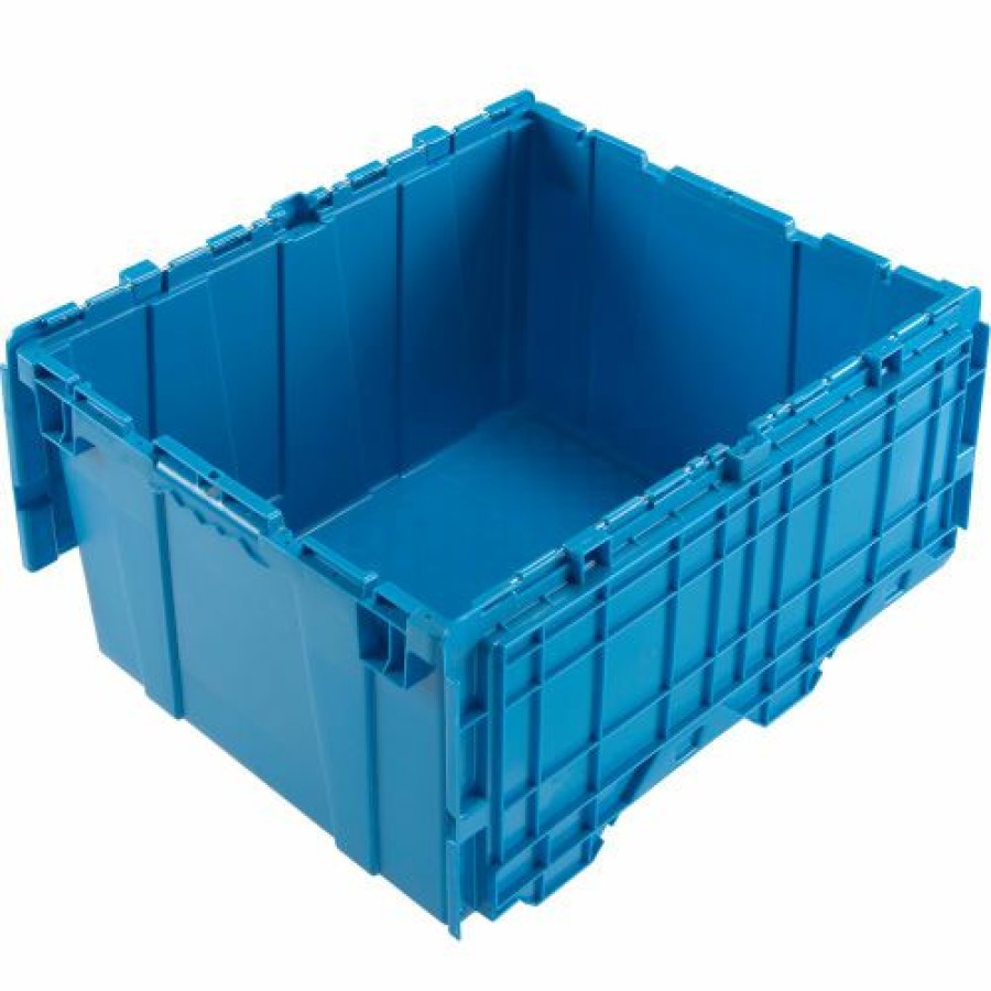 Containers & Organizers * | Global Industrial Plastic Attached Lid Shipping & Storage Container 23-3/4 19-1/4 12-1/2 Blue