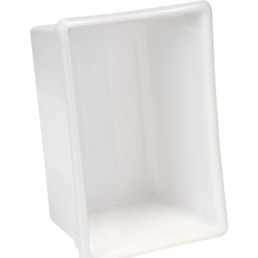 Containers & Organizers * | Rubbermaid 3501-00 White Plastic Box 21.5 Gallon 18 X 26 X 15 Pkg Qty 6