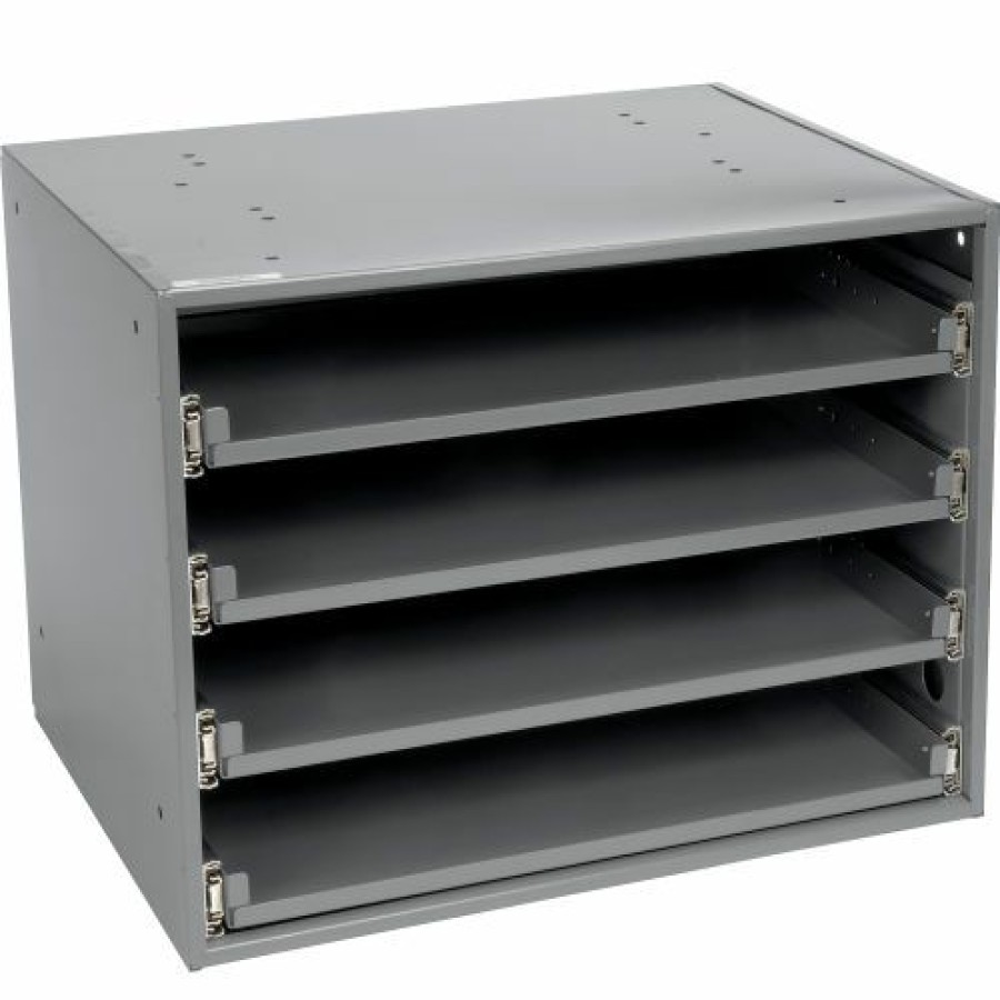 Containers & Organizers * | Durham Mfg. Durham Heavy Duty Bearing Rack 303B-15.75-95 For Large Compartment Boxes Fits Four Boxes