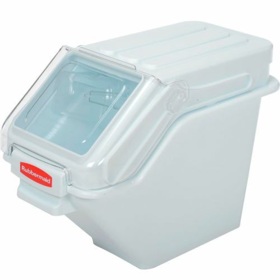 Containers & Organizers * | Rubbermaid Fg9G5700Wht, Prosave Storage Ingredient Bin, Polypropylene, 6.25 Gal., White