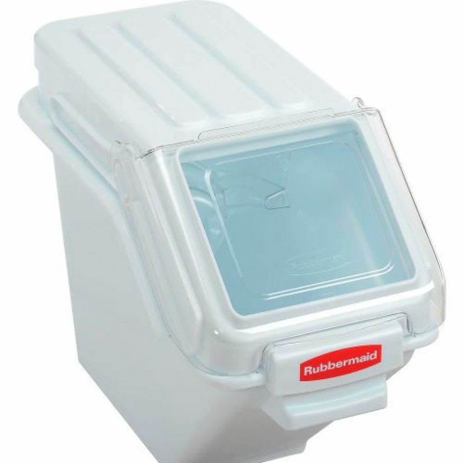 Containers & Organizers * | Rubbermaid Fg9G5700Wht, Prosave Storage Ingredient Bin, Polypropylene, 6.25 Gal., White