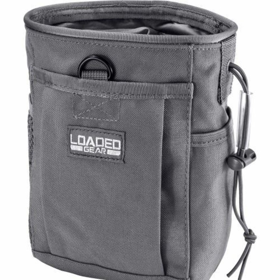 Containers & Organizers * | Barska Bi12628 Loaded Gear Cx-700 Drawstring Dump Pouch, Gray