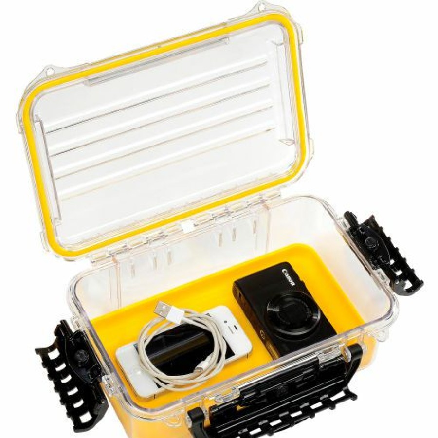 Containers & Organizers * | Plano Molding Plano Guide Series Airtight & Waterproof Storage Case, 11"L X 7-1/4"W X 4"H, Yellow