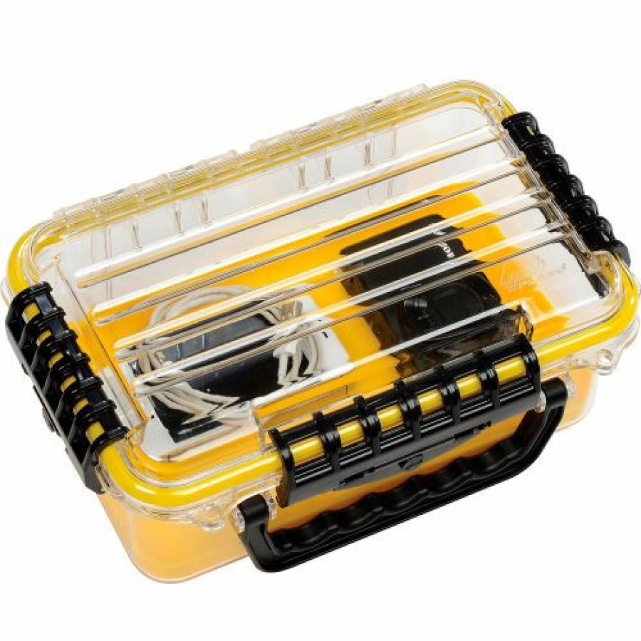 Containers & Organizers * | Plano Molding Plano Guide Series Airtight & Waterproof Storage Case, 11"L X 7-1/4"W X 4"H, Yellow