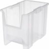 Containers & Organizers * | Akro-Mils Plastic Stack-N-Store Akrobin 10-7/8"W X 17-1/2"D X 12-1/2"H, Semi-Clear Pkg Qty 4