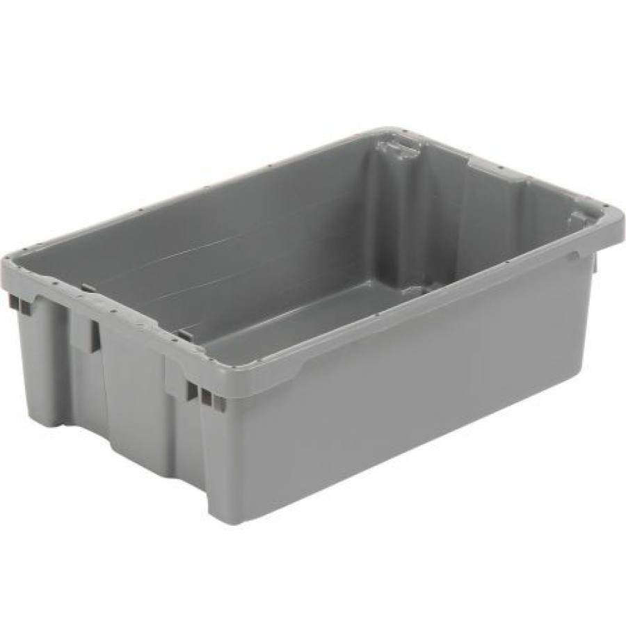 Containers & Organizers * | Lewisbins Sn2012-6 Polyethylene Container 20"L X 13"W X 6-1/4"H, Gray Pkg Qty 5