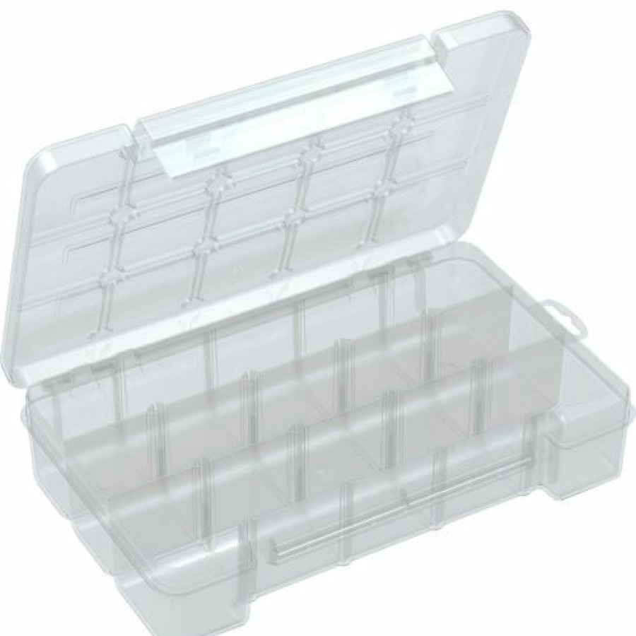 Containers & Organizers * | Akro-Mils Medium Clear Storage Case W/ 2 Dividers 05805, 11X7X2-3/8 Pkg Qty 6