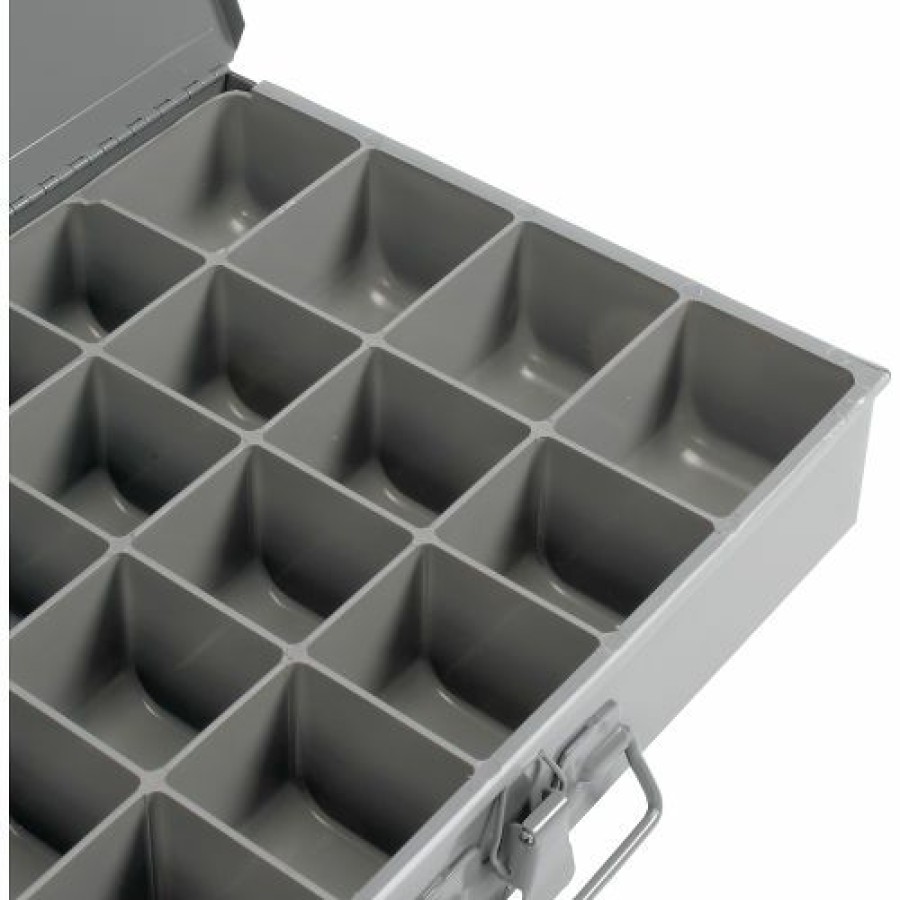 Containers & Organizers * | Durham Mfg. Durham Steel Scoop Compartment Box 202-95 24 Compartment, 13-3/8 9-1/4 2 Pkg Qty 6