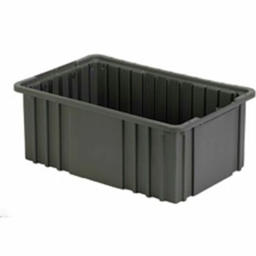 Containers & Organizers * | Lewisbins Divider Box Ndc2060 16-1/2" X 10-7/8" X 6", Gray Pkg Qty 8