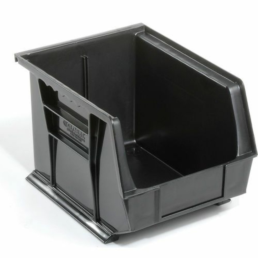 Containers & Organizers * | Global Industrial Plastic Stack & Hang Bin, 8-1/4"W X 10-3/4"D X 7"H, Black Pkg Qty 6