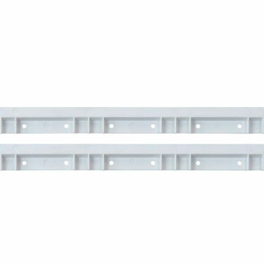 Containers & Organizers * | Quantum Storage Systems Quantum Hns006 Plastic White Rails For Hang And Stack Bins, Price For Pack Of 2 Pkg Qty 2