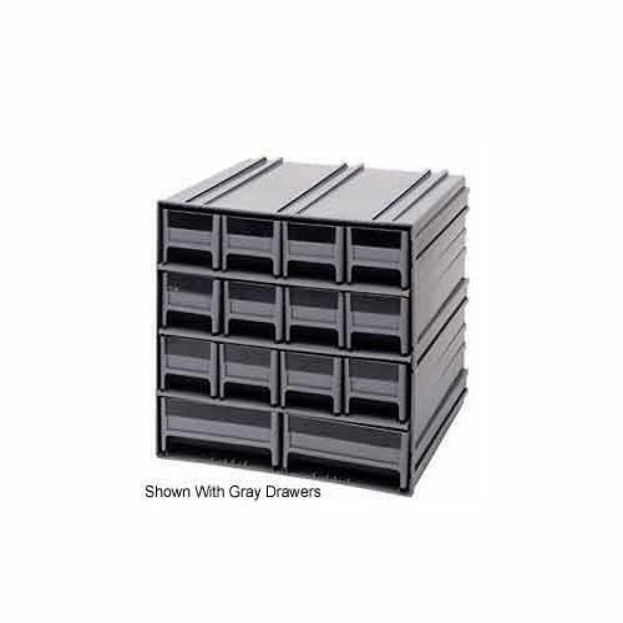 Containers & Organizers * | Quantum Storage Systems Quantum Interlocking Storage Cabinet Qic-12123 11-3/4"Wx11-3/8"Dx11"H 14 Ivory Drawers