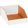 Containers & Organizers * | Global Industrial Open Top Corrugated Bin Boxes, 9"Wx12"Dx4-1/2"H, White Pkg Qty 50