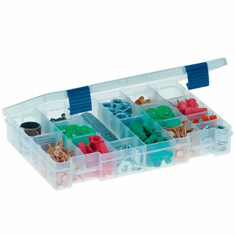 Containers & Organizers * | Plano Molding Plano Prolatch Stowaway 6-21 Adjustable Compartment Box,11"L X 7-1/4"W X 1-3/4"H, Clear Pkg Qty 2