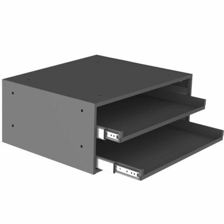 Containers & Organizers * | Durham Mfg. Durham Slide Rack 302-95 For Large Compartment Storage Boxes Two Drawer